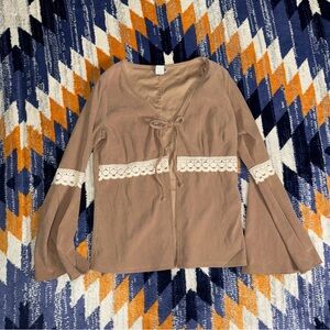 Rave Brand Women's Bell Long Sleeve Size L Renaissance Cottage-Core Y2K Fairy